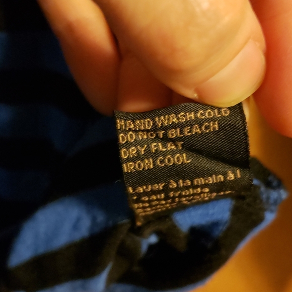 Striped 3/4 sleeve crop top - Picture 5 of 6